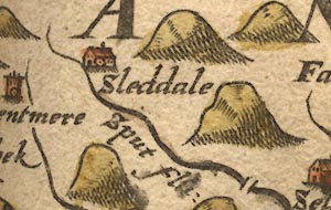 Saxton's map 1576